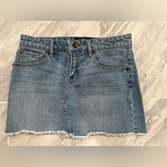 Lucky Brand blue jean mini Skirt size 14 - Picture 2 of 7